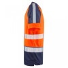 Leo Workwear Forda Class 1 Hi-Vis Orange / Navy T-Shirt