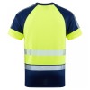 Leo Workwear Forda Class 1 Hi-Vis Yellow / Navy T-Shirt