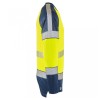 Leo Workwear Ruda Class 2 Long-Sleeved T-Shirt Hi-Vis Yellow / Navy