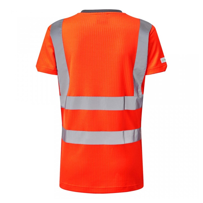 Leo Workwear Belstone Class 2 Hi-Vis Orange Women's T-Shirt