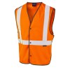 Leo Workwear Umberleigh Hi-Vis Orange Waistcoats