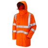 Leo Workwear Clovelly Orange Hi Vis Anorak