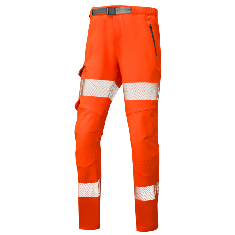 Leo Workwear Starcross Orange Stretch Ladies Hi Vis Trouser