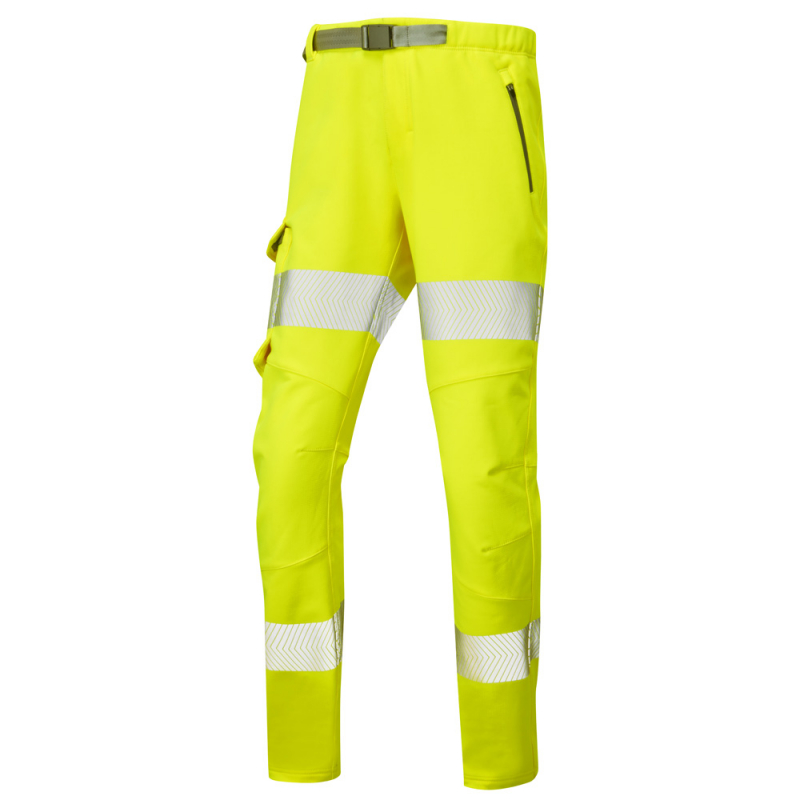 Leo Workwear Starcross Yellow Stretch Ladies Hi Vis Trouser