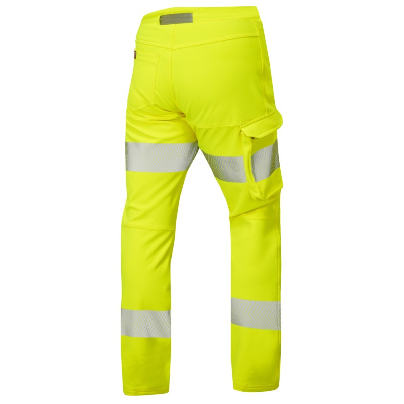 Leo Workwear Starcross Yellow Stretch Ladies Hi Vis Trouser