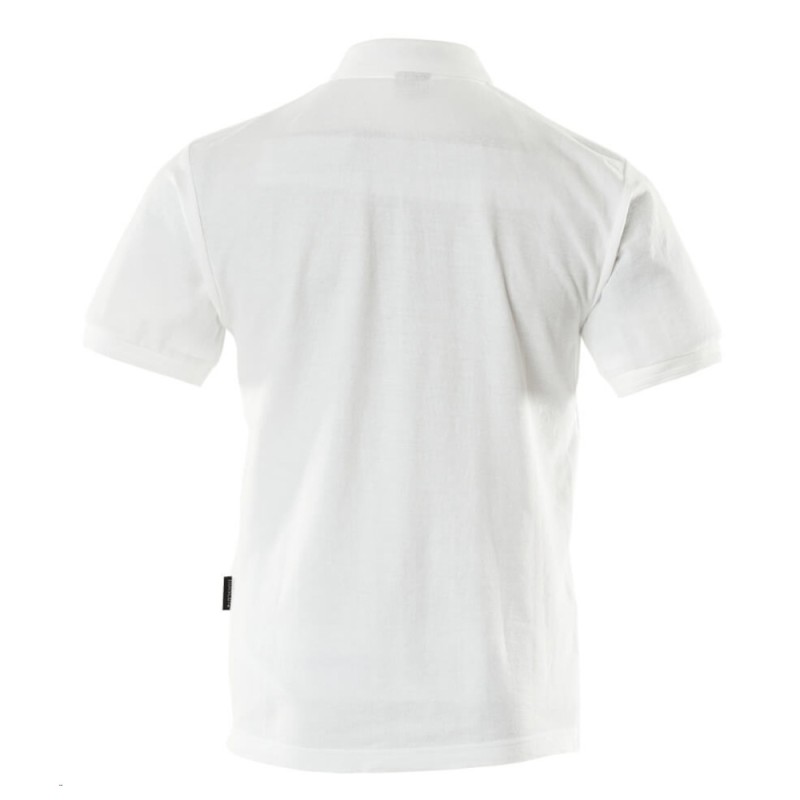 Mascot Crossover Borneo Polo Shirt With Chest Pocket - White