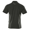 Mascot Crossover Borneo Polo Shirt With Chest Pocket - Black