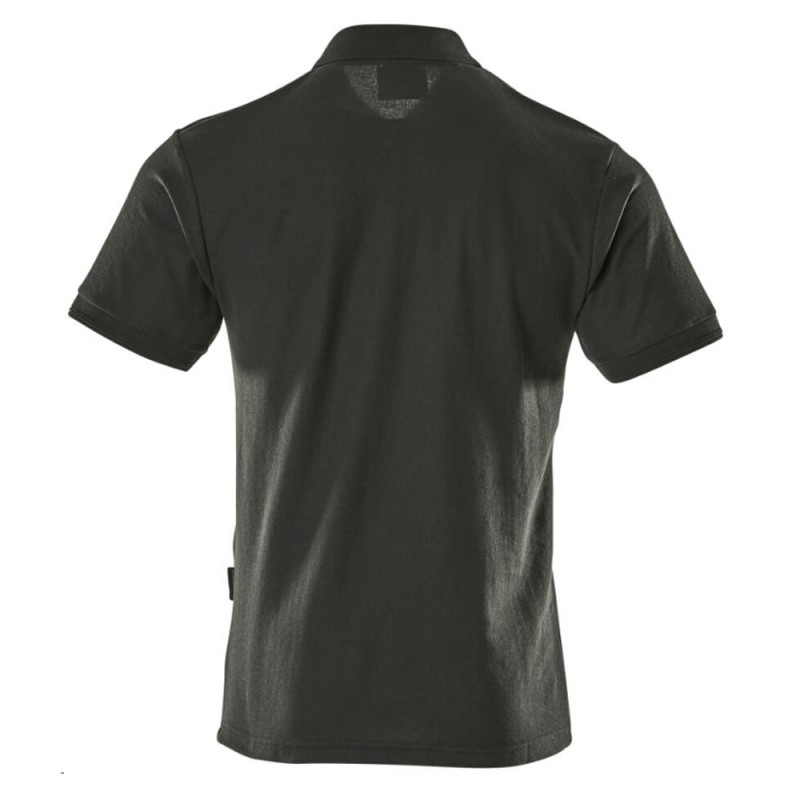 Mascot Crossover Borneo Polo Shirt With Chest Pocket - Black