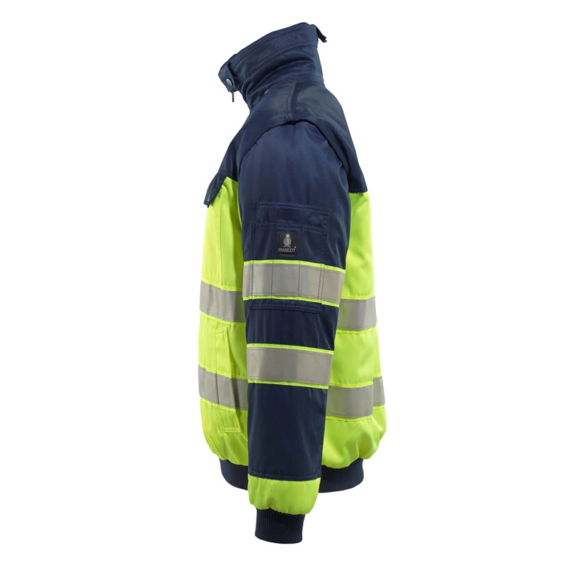 Mascot Livigno Safe Image 00920 Yellow Navy Pilot Jacket