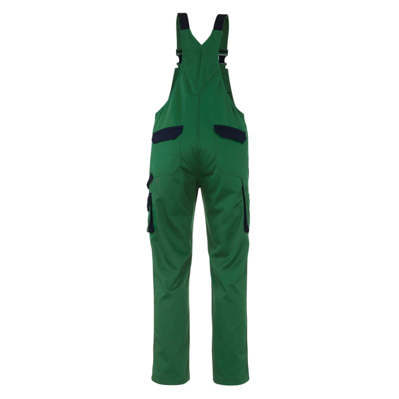 Mascot Image Milano Bib & Brace With Kneepad Pockets - Green/navy