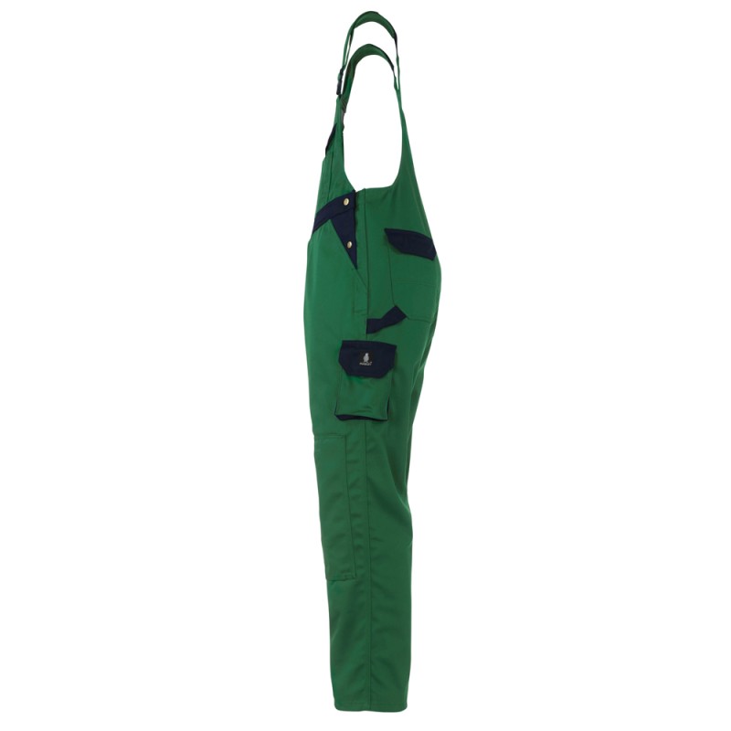 Mascot Image Milano Bib & Brace With Kneepad Pockets - Green/navy