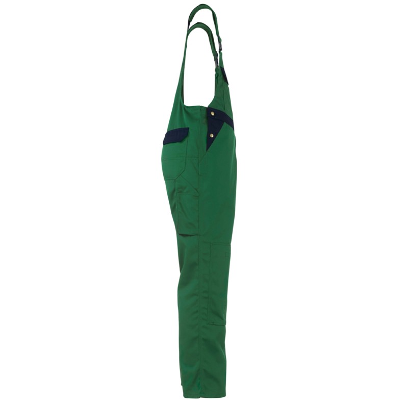 Mascot Image Milano Bib & Brace With Kneepad Pockets - Green/navy