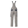 Mascot Image Milano Bib & Brace With Kneepad Pockets - Light Grey/navy
