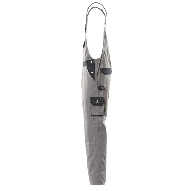 Mascot Image Milano Bib & Brace With Kneepad Pockets - Anthracite/black