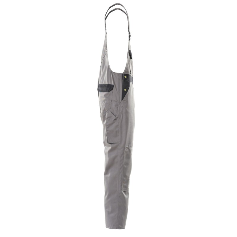 Mascot Image Milano Bib & Brace With Kneepad Pockets - Anthracite/black