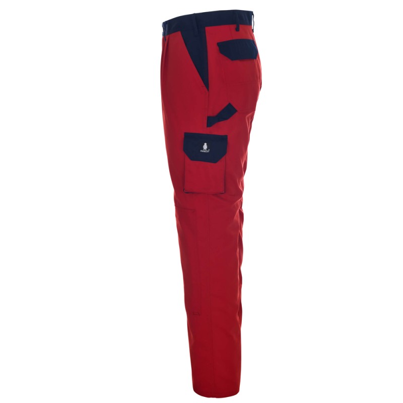 Mascot Image 00979 Trousers With Kneepad Pockets Red Navy
