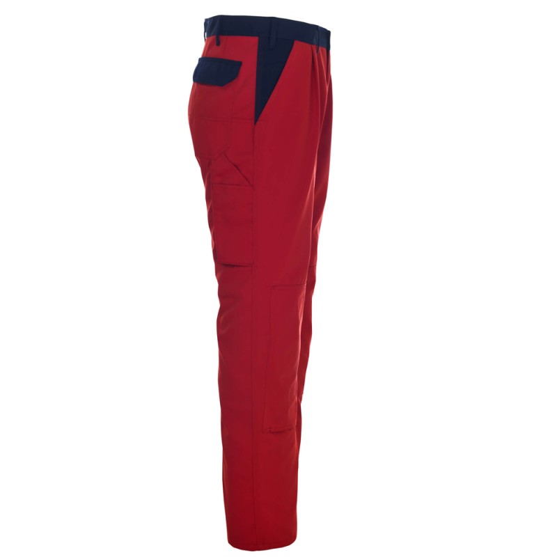 Mascot Image 00979 Trousers With Kneepad Pockets Red Navy