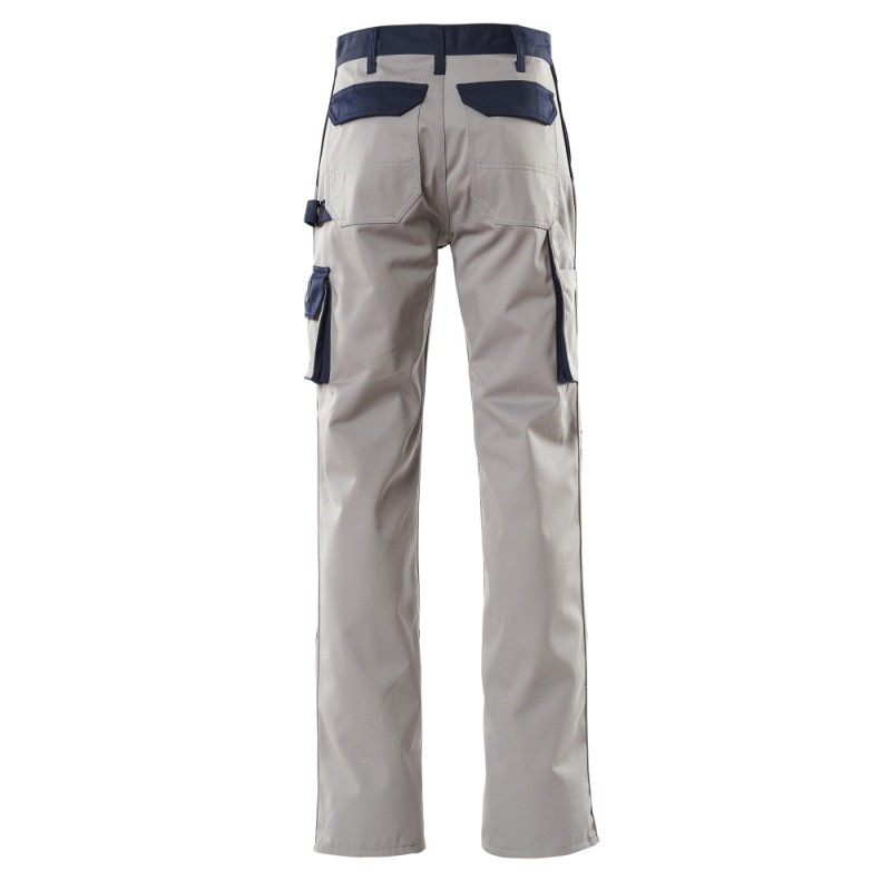 Mascot Image 00979 Trousers With Kneepad Pockets Light Grey Navy