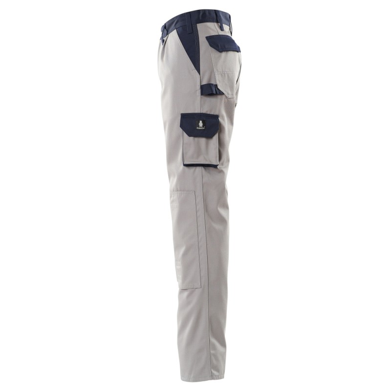 Mascot Image 00979 Trousers With Kneepad Pockets Light Grey Navy