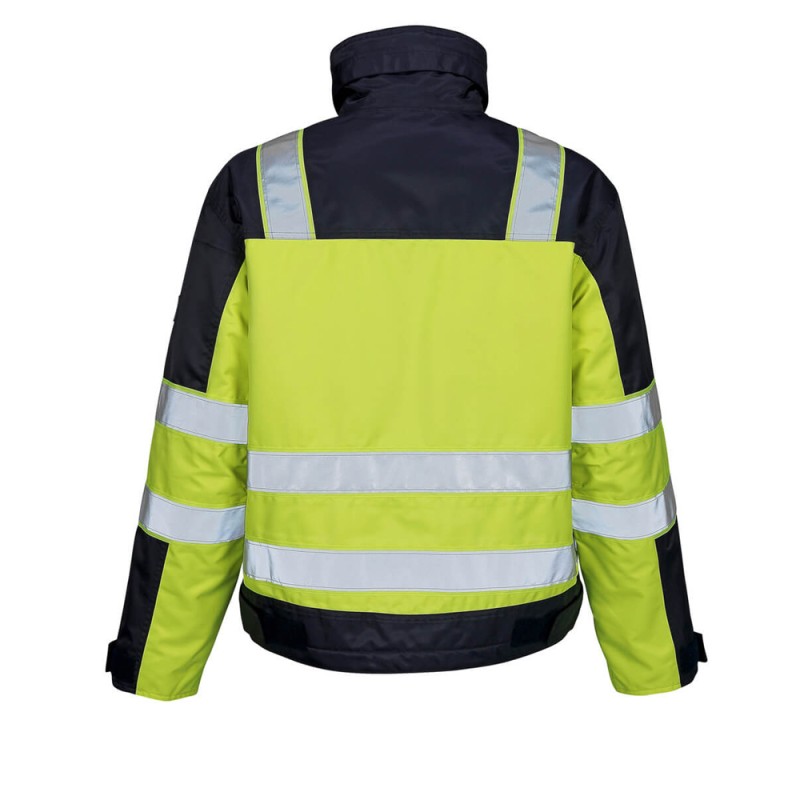 Mascot Genova Safe Image 05023 Yellow Navy Winter Jacket