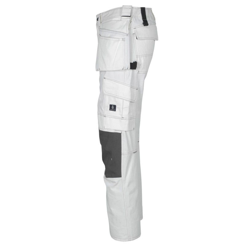 Mascot Hardwear 06131 Trousers With Kneepad Pockets And Holster Pockets White