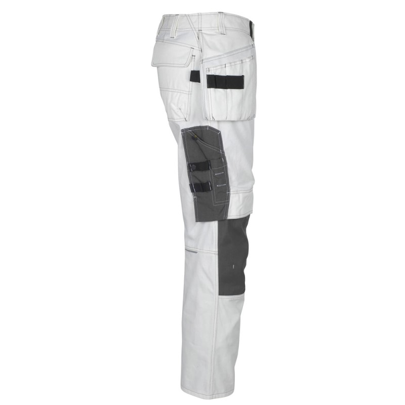 Mascot Hardwear 06131 Trousers With Kneepad Pockets And Holster Pockets White