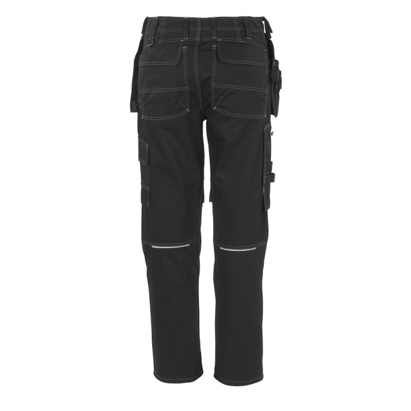 Mascot Hardwear 06131 Trousers With Kneepad Pockets And Holster Pockets Black