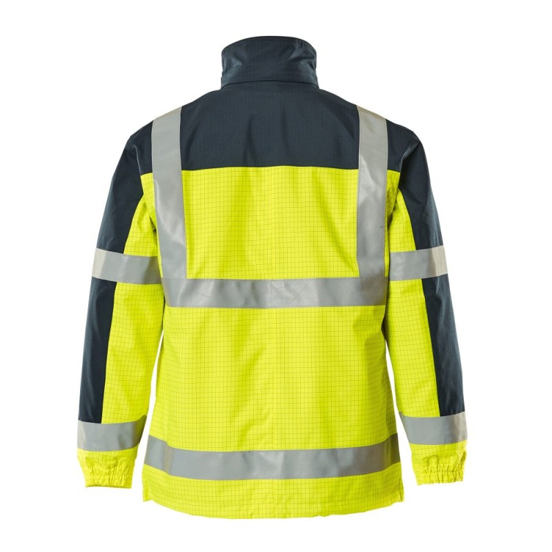 Mascot Lungern Multisafe 06831 Yellow Navy Parka Jacket
