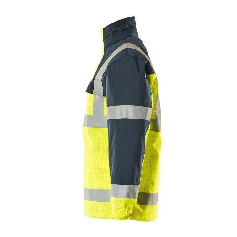 Mascot Lungern Multisafe 06831 Yellow Navy Parka Jacket