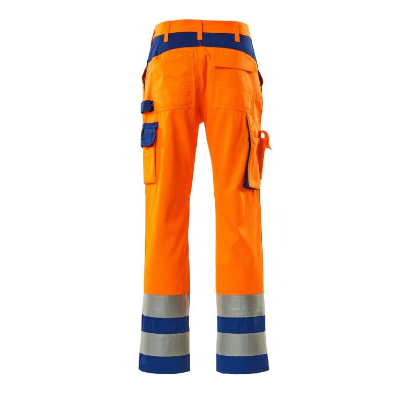 Mascot Olinda Safe Complete 07179 Trousers With Kneepad Pockets Orange Royal