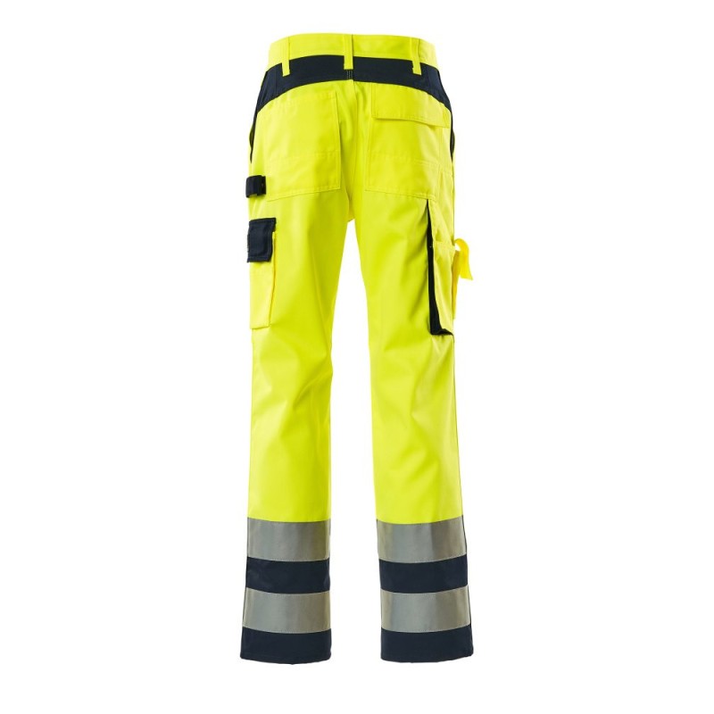 Mascot Olinda Safe Complete 07179 Trousers With Kneepad Pockets Yellow Navy