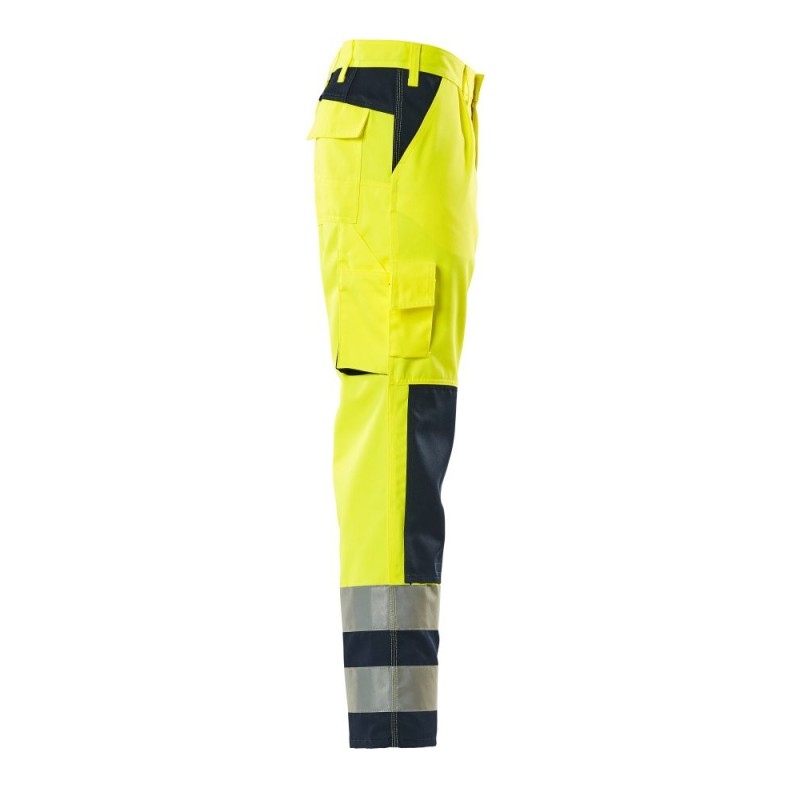 Mascot Olinda Safe Complete 07179 Trousers With Kneepad Pockets Yellow Navy