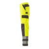Mascot Olinda Safe Complete 07179 Trousers With Kneepad Pockets Yellow Anthracite
