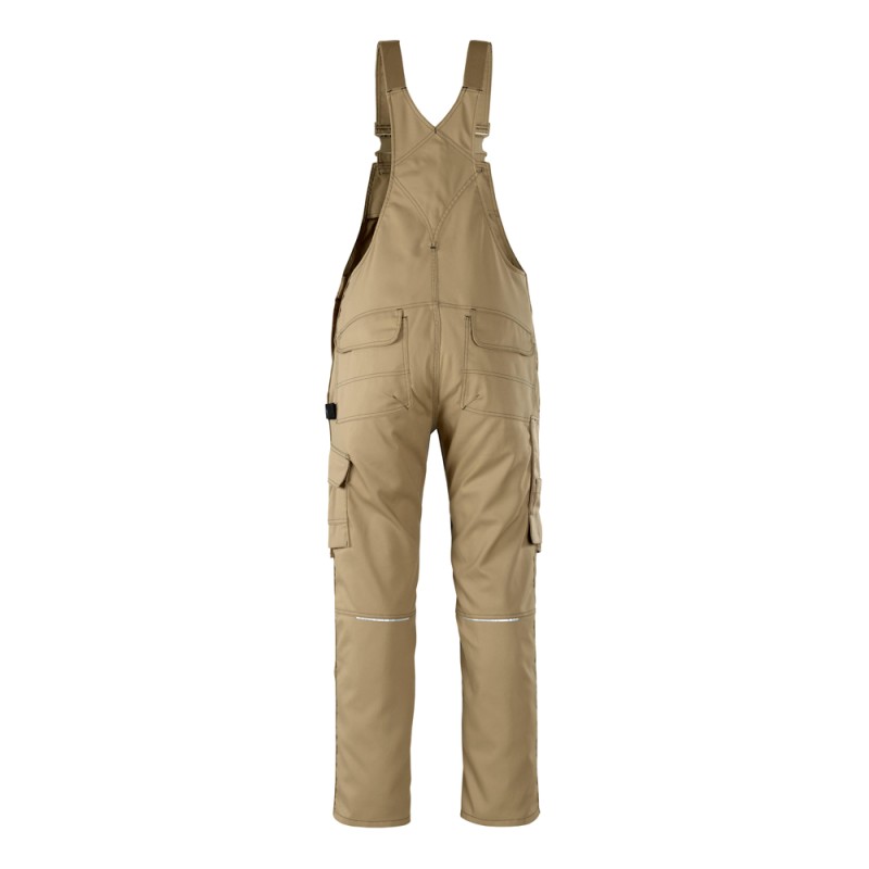Mascot Hardwear Orense Bib & Brace With Kneepad Pockets - Khaki