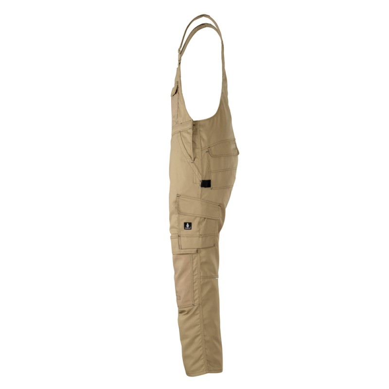 Mascot Hardwear Orense Bib & Brace With Kneepad Pockets - Khaki