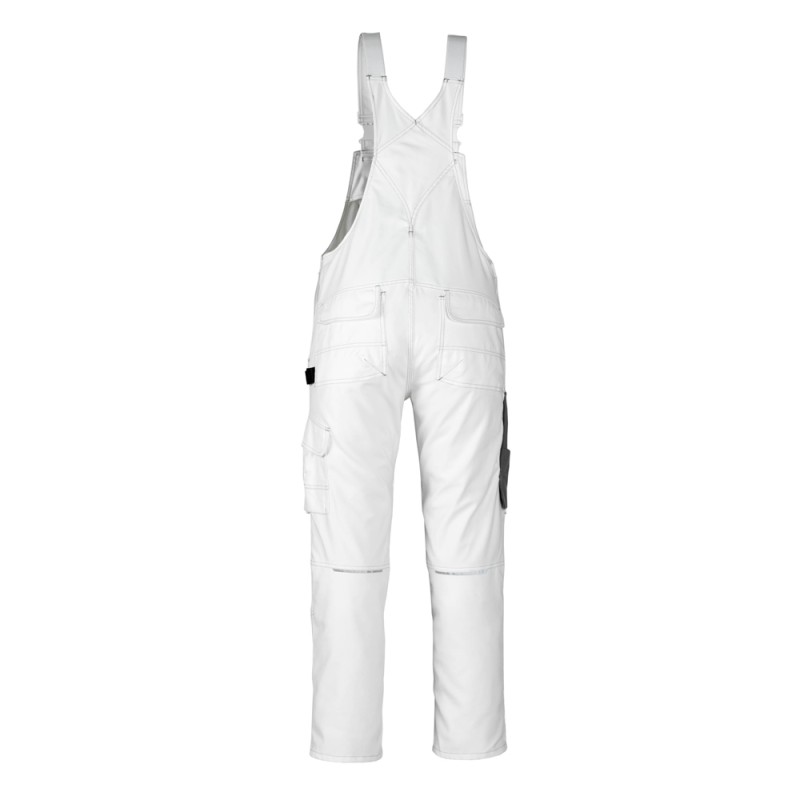 Mascot Hardwear Orense Bib & Brace With Kneepad Pockets - White