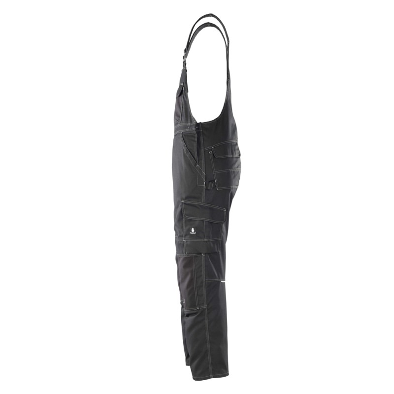 Mascot Hardwear Orense Bib & Brace With Kneepad Pockets - Black