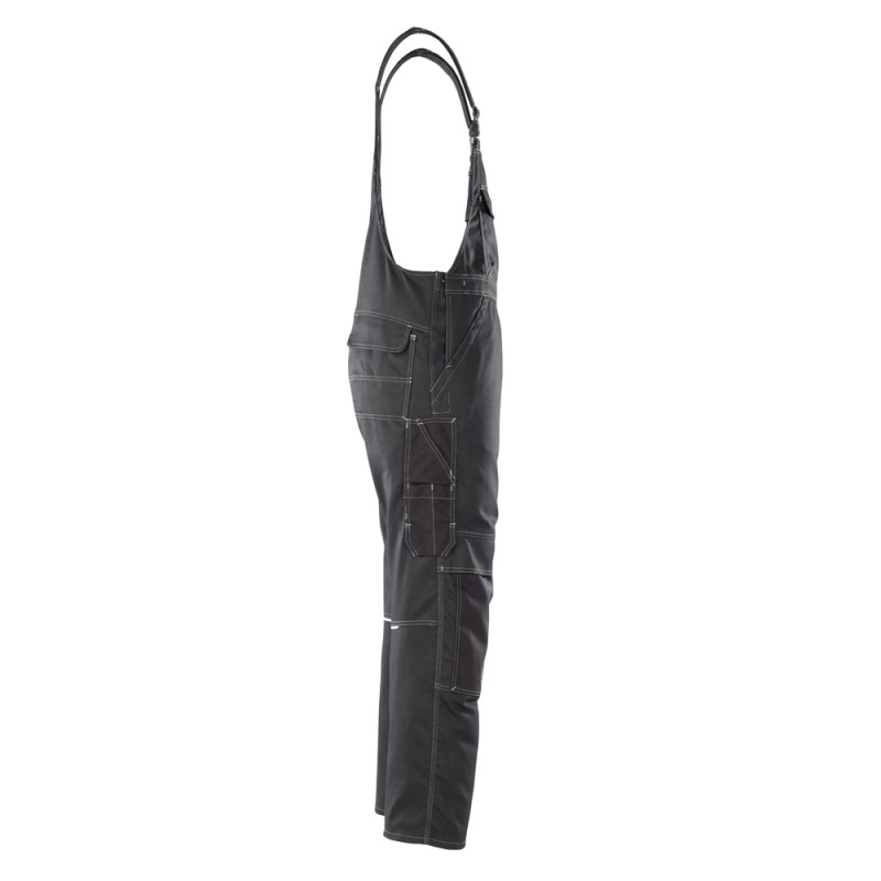Mascot Hardwear Orense Bib & Brace With Kneepad Pockets - Black