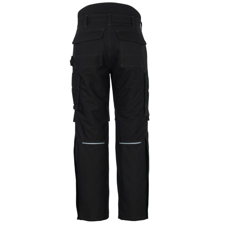 Mascot Industry 10090 Winter Trousers With Kneepad Pockets Black