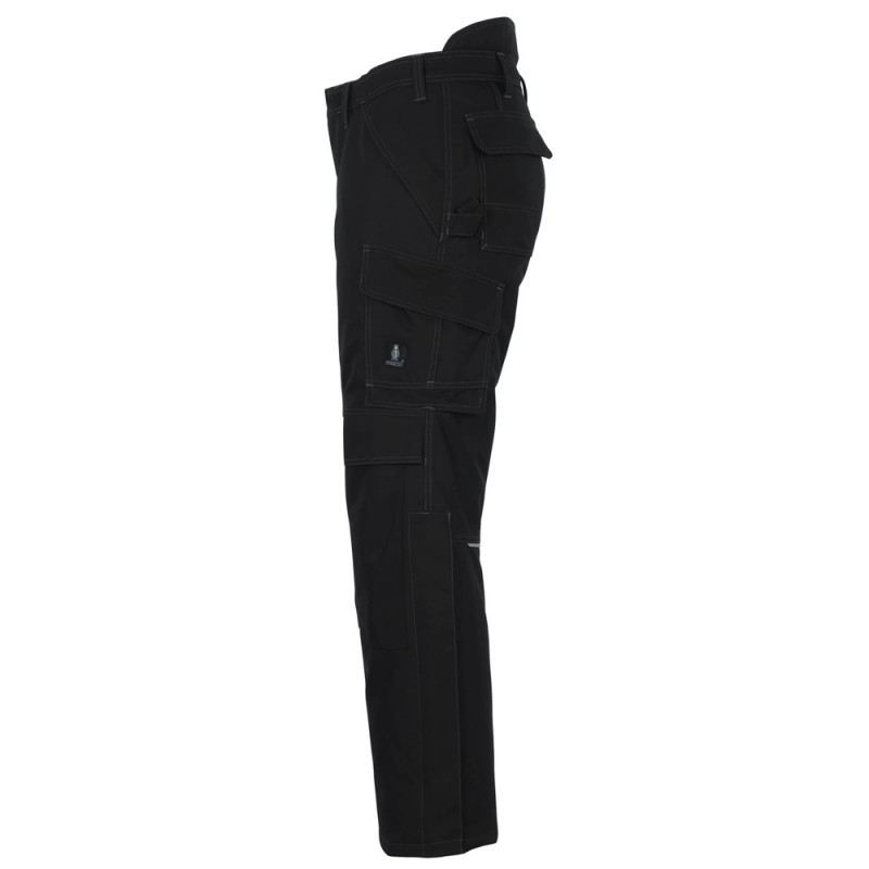 Mascot Industry 10090 Winter Trousers With Kneepad Pockets Black