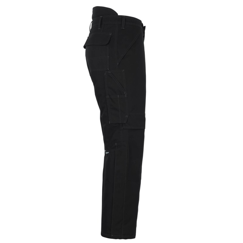 Mascot Industry 10090 Winter Trousers With Kneepad Pockets Black