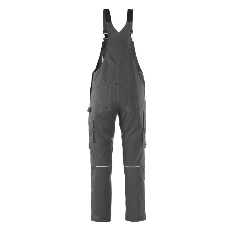 Mascot Industry Richmond Bib & Brace With Kneepad Pockets - Dark Anthracite