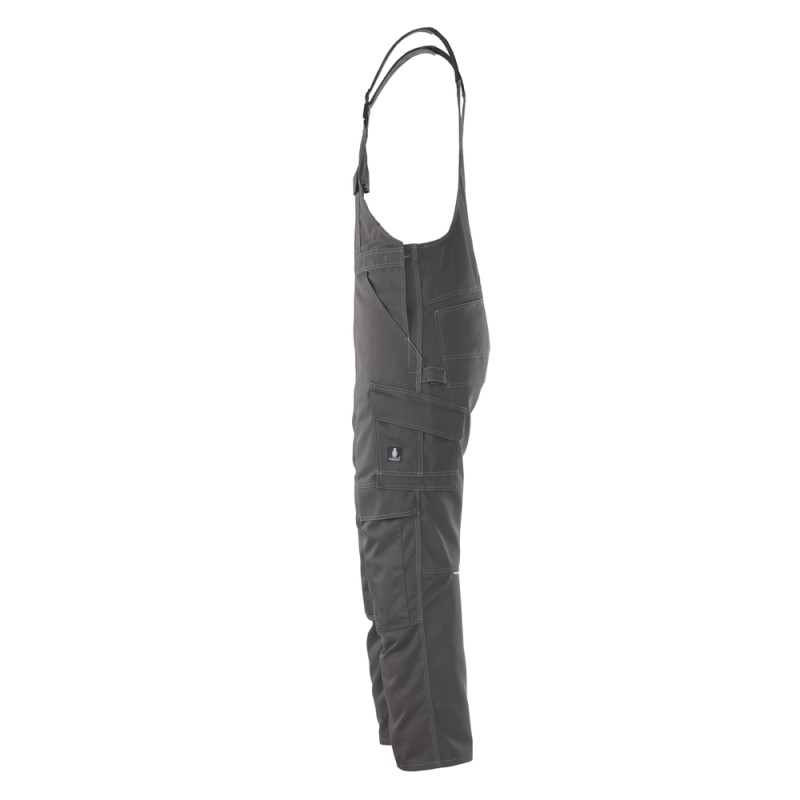 Mascot Industry Richmond Bib & Brace With Kneepad Pockets - Dark Anthracite