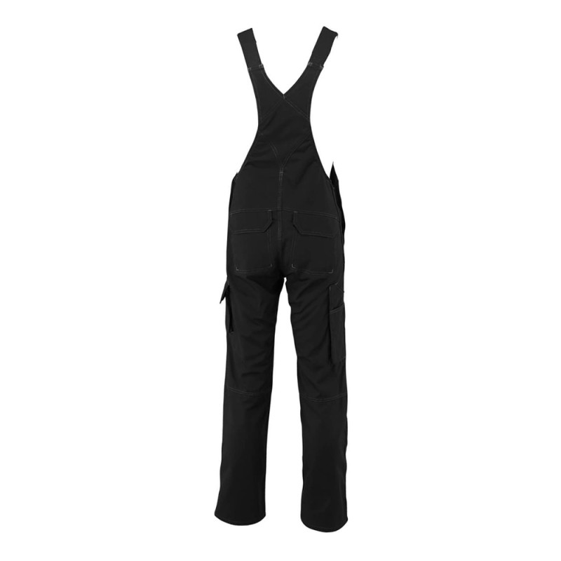 Mascot Industry Newark Bib & Brace With Kneepad Pockets - Black