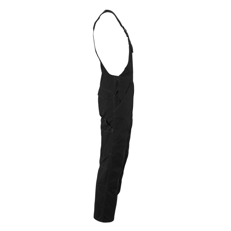 Mascot Industry Newark Bib & Brace With Kneepad Pockets - Black