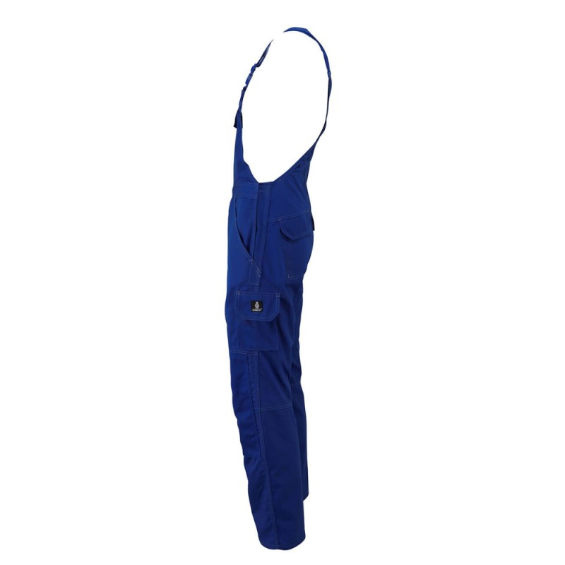 Mascot Industry Newark Bib & Brace With Kneepad Pockets - Royal