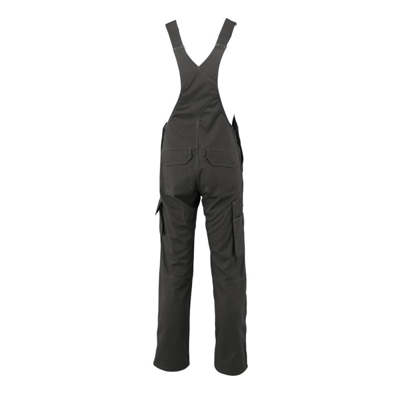 Mascot Industry Newark Bib & Brace With Kneepad Pockets - Dark Anthracite
