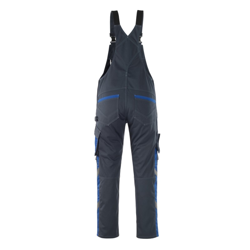 Mascot Safe Unique Leipzig Bib & Brace With Kneepad Pockets - Dark Navy/royal