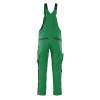 Mascot Safe Unique Leipzig Bib & Brace With Kneepad Pockets - Green/black