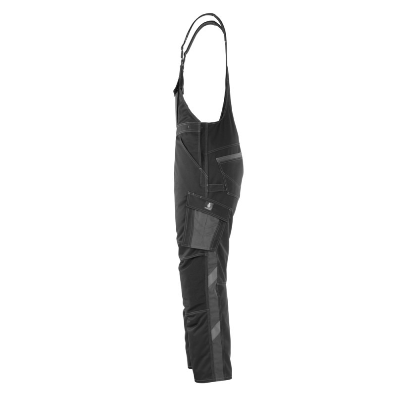 Mascot Safe Unique Leipzig Bib & Brace With Kneepad Pockets - Black/dark Anthracite